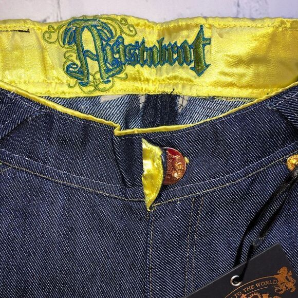 NWT Girls Size 8 Aristabrat Embellished Couture Denim Blue Jeans - Picture 3 of 7